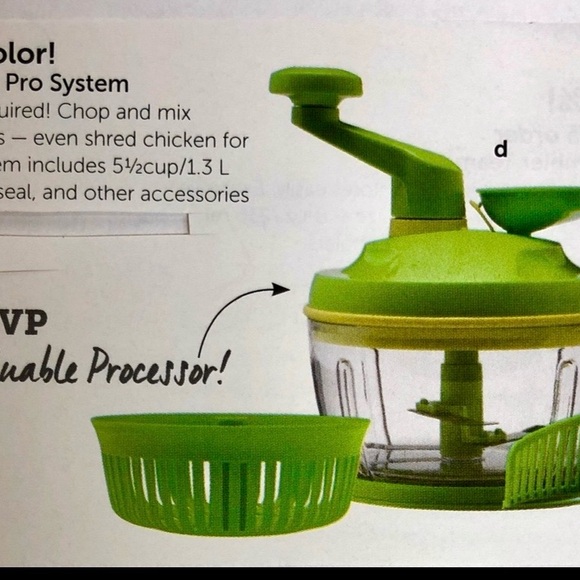 Quick Chef Tupperware | Kitchen | New In Box Tupperware Green Quick Chef Pro ...